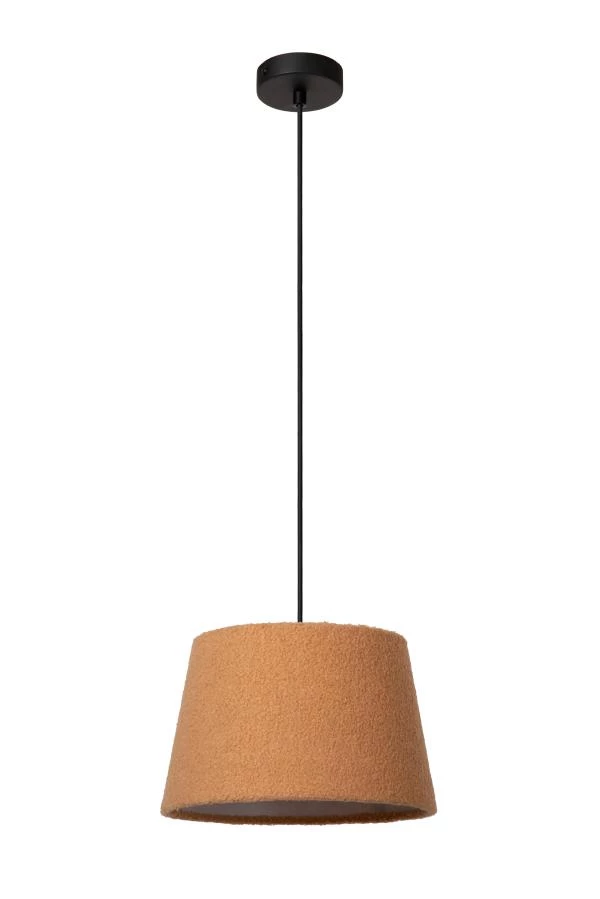 Lucide WOOLLY - Lámpara colgante - Ø 28 cm - 1xE27 - Ocre - UIT